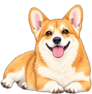 コーギーのイラスト