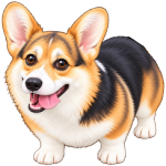 コーギーのイラスト